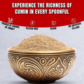 Ground Cumin - Finely Milled Cumin from Whole Seeds - Ideal for Middle Eastern, Mexican, Asian, and Mediterranean Cuisine - 4.6oz
