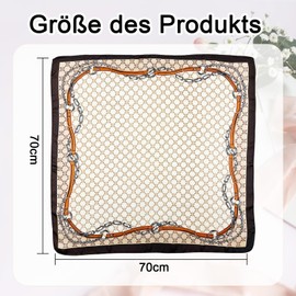 Bliceon Women's Lightweight Silk Scarf, Elegant Silk Scarf, Bandana, Neckerchief and Headscarf, Gift for Women, Versatile Silk Scarf, a