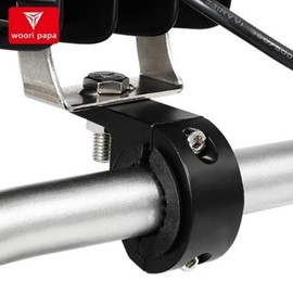 Our Papa Motorcycle Fog Light Bracket Search Mount Extension Frame Round / 우리파파 오토바이 안개등 브라켓 써치거치대 확장프레임 원형