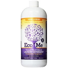 Eco-me Plant Based Concentrated Laundry Detergent, Clear, Vanilla, 32 Fl Oz (Pack of 1)