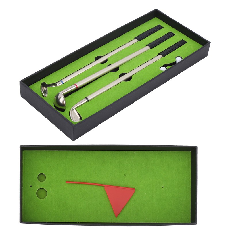 Mini Desk Games Box Green Driving Range with Golf Club