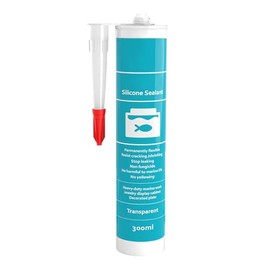 DaToo Aquarium Silicone Sealant Clear Type (10.14 Fl Oz) Strong Waterproof Fish Tank Silicone Sealant Safe for Fish Solvent Free 1 Pack