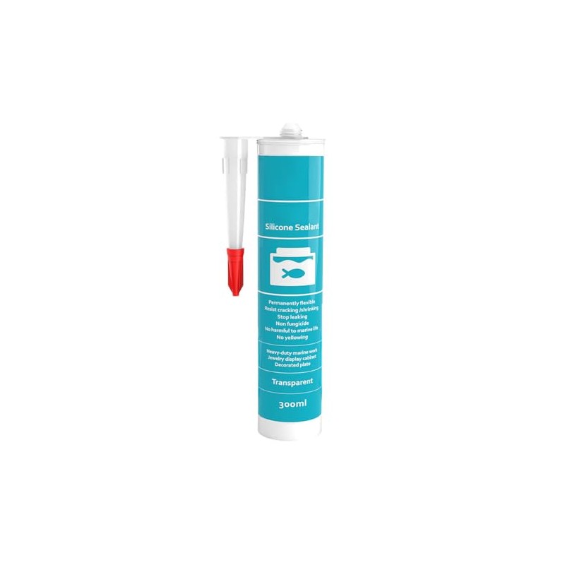 DaToo Aquarium Silicone Sealant Clear Type (10.14 Fl Oz) Strong