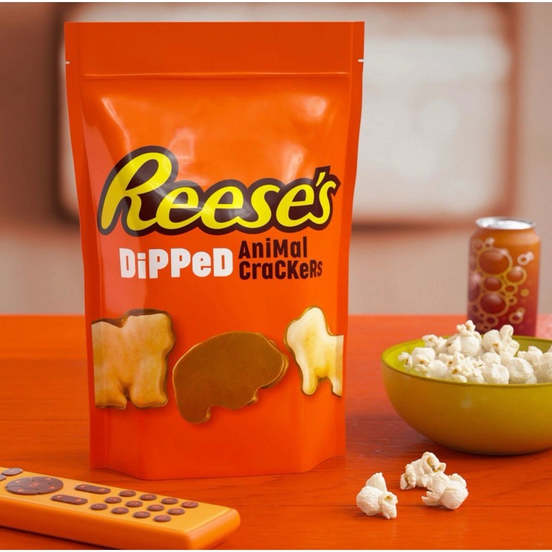 Reese's Milk Chocolate Peanut Butter Dipped Animal Crackers, 2 x