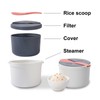 Household Microwave Oven Rice Cooker 2-Layer Rice Steamer High Temperature