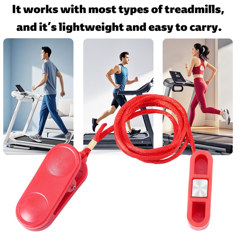 Gosknor 2pcs Treadmill Magnet Safety Key, 1.7x0.5 Inch Universal Magnetic
