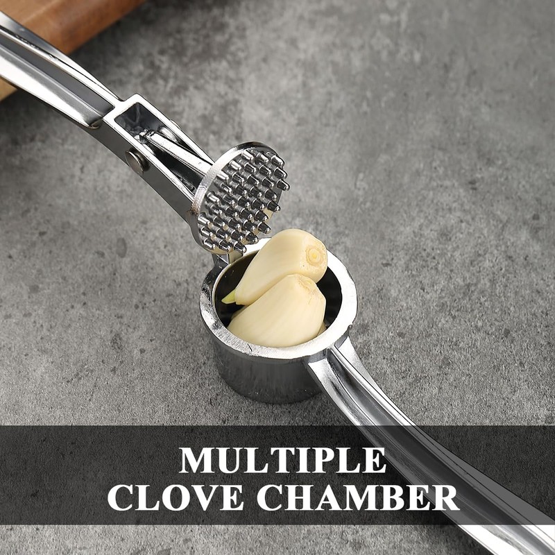 Berglander Garlic Press, No Need to Peel Garlic Mincer Tool