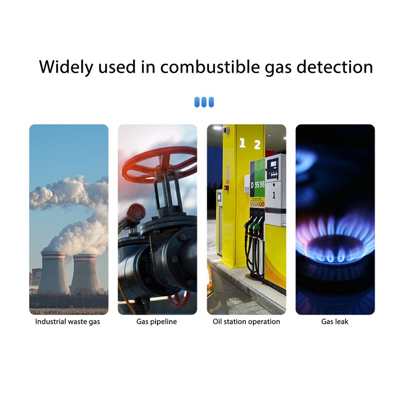 Combustible Gas Detector 50‑50000PPM LCD Display Screen Portable Gas Leak