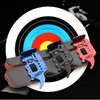 Yuehuamech Archery Finger Tab Shooting Finger Tab Aluminum Plate Cow