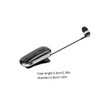 Mikinona 1 Set Retractable Wireless Earphone Clip Headset Professional Black