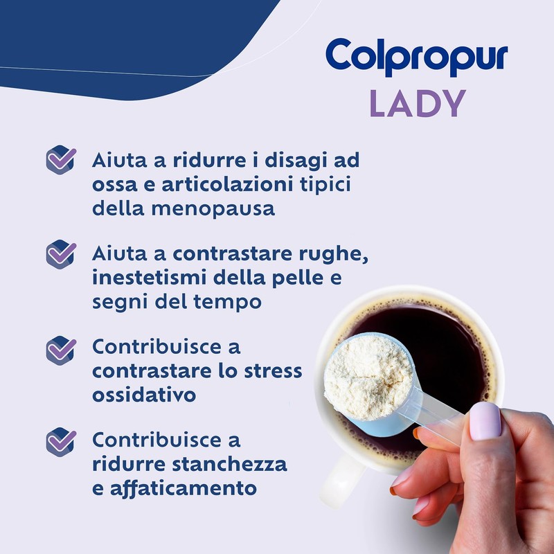 Colpropur Lady Gusto Pesca – Collagene Idrolizzato in Polvere da