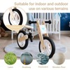 Udeas Wooden No-Pedal Balance Bike, White