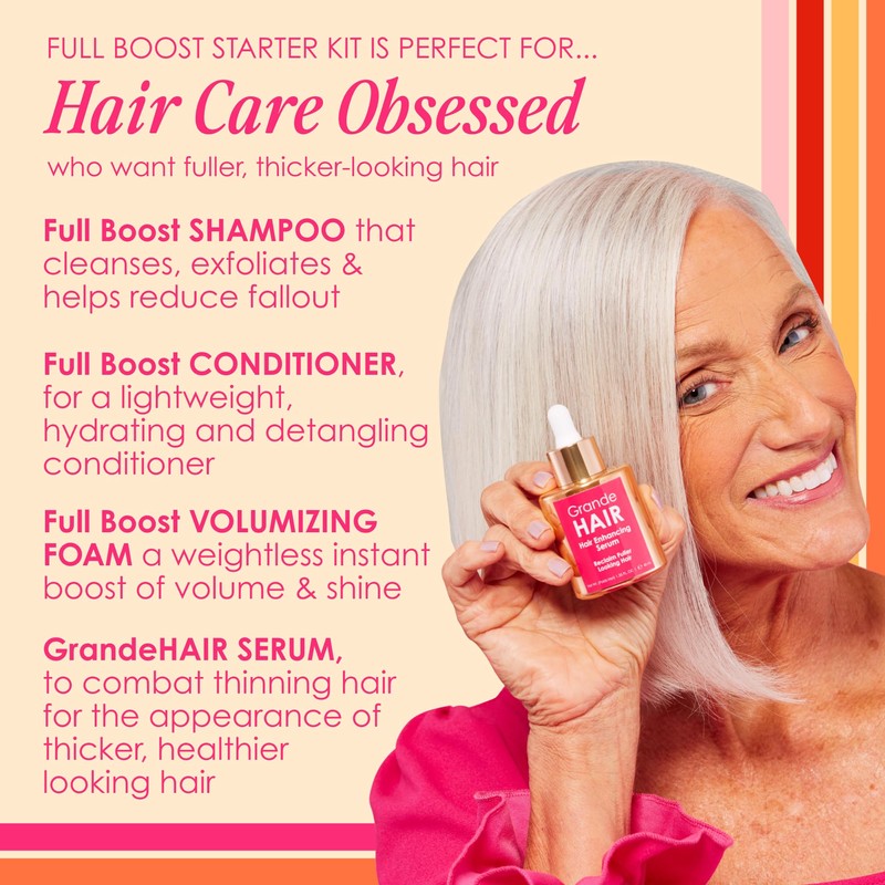 Grande Cosmetics GrandeHAIR Full Boost Starter Kit - Travel Size