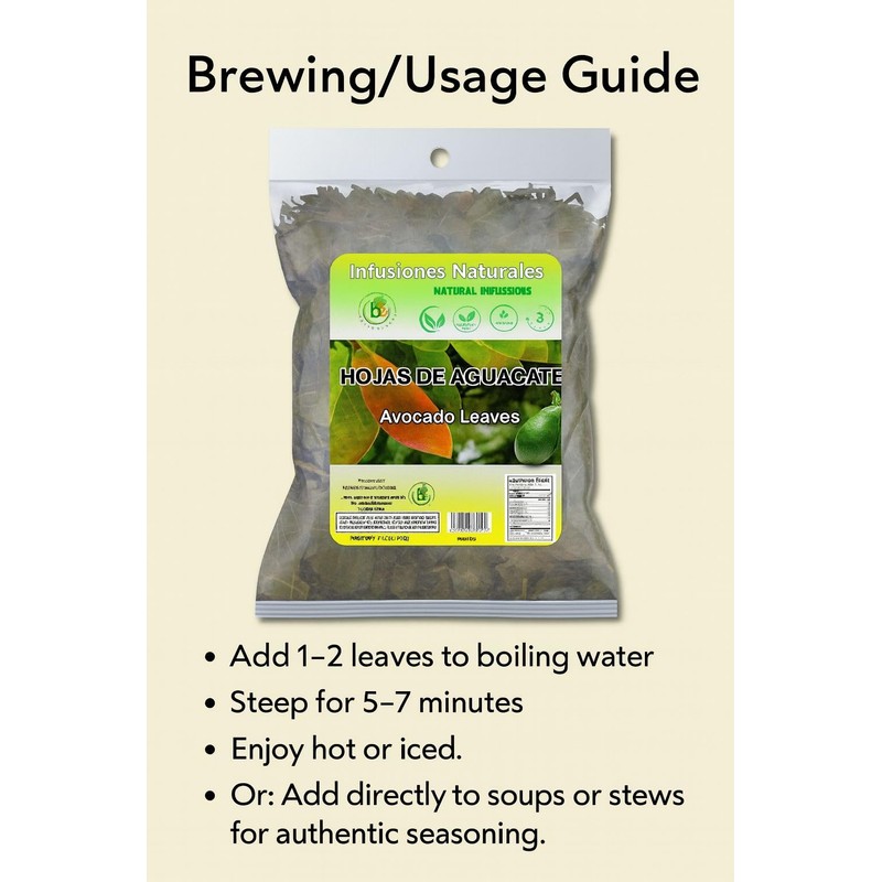 Avocado Tea Leaves 4oz - 100% Natural Hojas De Aguacate,