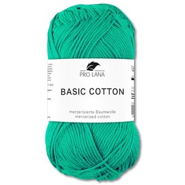 Frida's Wollhaus Pro Lana 50 g Basic Cotton Knitting Crochet Wool Basic Yarn 64 Colours (70 | Mint)