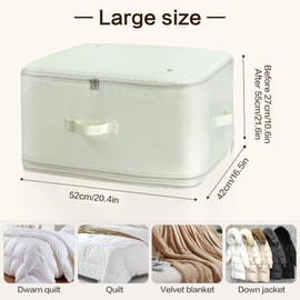 Geernioy Space-Saving Compression Organizer - Upgraded Thickened Fabric, Sheet & Clothing Storage