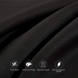 NTBAY 2 Pack 500 Thread Count 100% Egyptian Cotton Pillow Cases, Super Soft Cozy and Breathable Envelope Closure Standard Pillowcases, 50x75 cm, Black