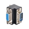 NFHK Adaptador VGA Macho a Hembra 15 Pines 270 Grados