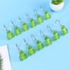 Alipis 12pcs Green Resin Shower Curtain Hooks Glide Rings for