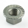 Eisenwaren2000 M8 nuts with flange and locking ribs (50 pieces)