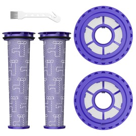 Filters Replacement for Dyson DC41 DC65 DC66 UP13 UP20 UP30 Animal, Multi Floor and Ball Vacuum Ball Animal 2 Ball Animal 3, 2 Pack Post Filters & 2 Pack Pre Filter Replacement Parts