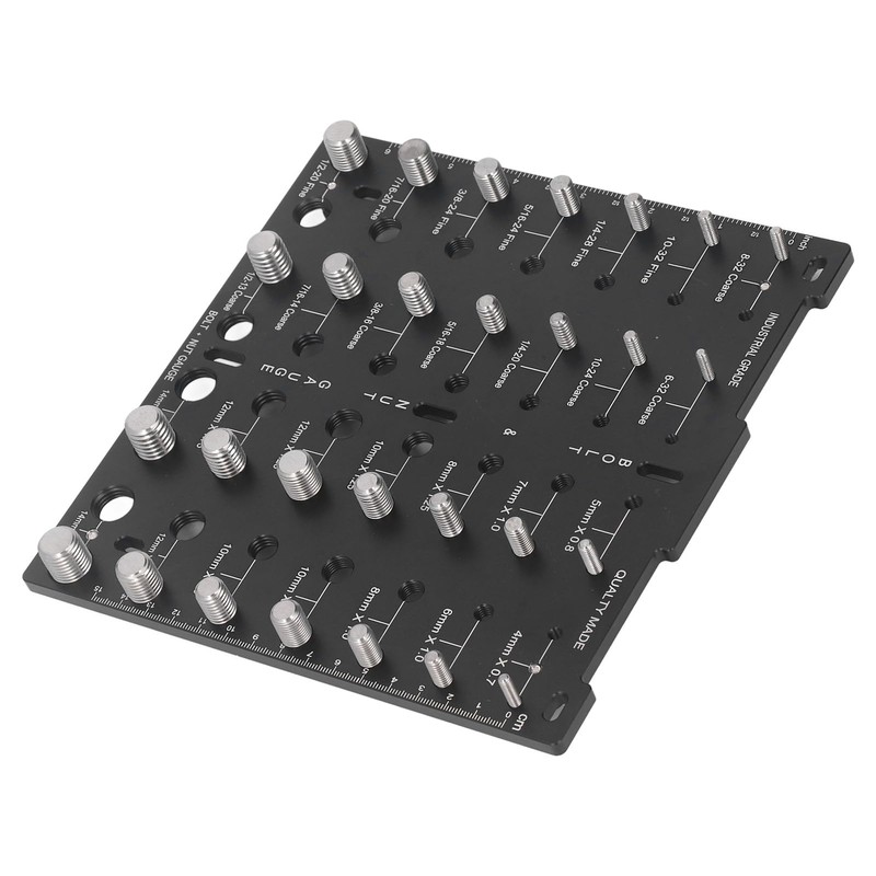 NUT Thread Checker Aluminum Alloy Screw IDENTIFIER 28 Holes Metric