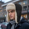 Clakllie Warm Bomber Aviator Pilot Hat with Faux Fur Fuzzy