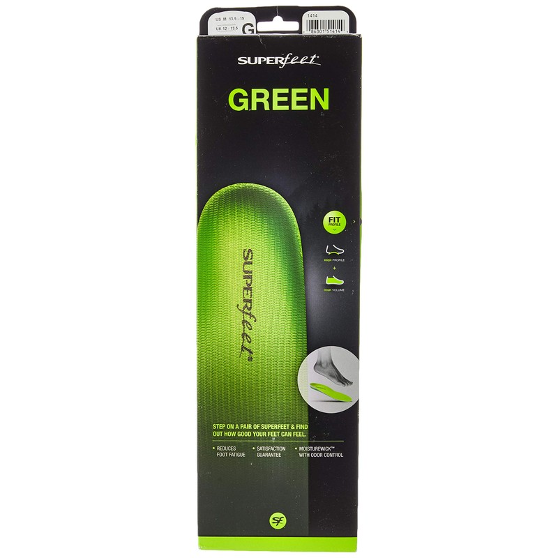 SUPERfeet Trim Fit Green B 1404