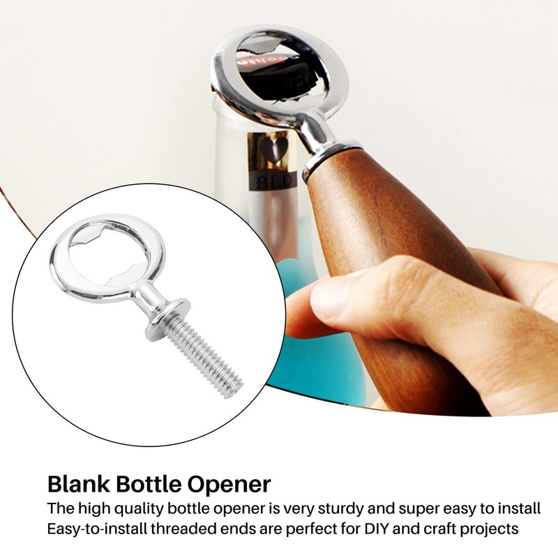 Smallterm 8 Pieces Bottle Opener Set Metal Bottle Opener DIY