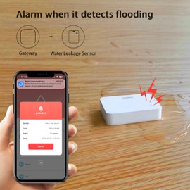 Easebloom Water Leak Detector for Home 3 Packs - 90dB Siren & Instant App Alerts, Expandable to 128 Sensors for Basement/Kitchen/Bathroom, Water Sensor Alarm Leak Detector