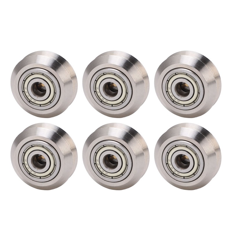 13PCS V Pulley Wheel Stainless Steel Printer Round Wheel Roller