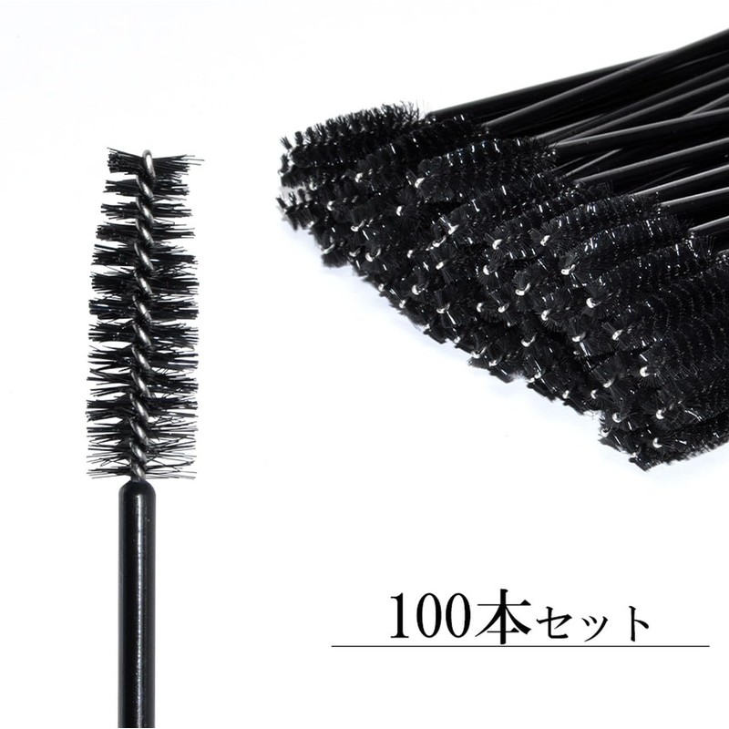Goods Land GD-MTGBRUSH100 Eyelash Brush, Screw Brush, Eyelash Comb, Disposable,