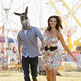 molezu Donkey Mask Latex Christmas Mask Funny Cosplay Donkey Head Mask Party Mask Animal Acting Props Stage Performance Mask