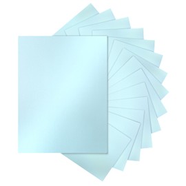 Silunkia 28 Sheets Blue Shimmer Cardstock 8.5 x 11 Premium Paper, 250gsm/92lb Heavyweight Paper Card Stock for Making Cards, Greeting Cards, Office, Scrapbooking, Paper Crafting, Invitations