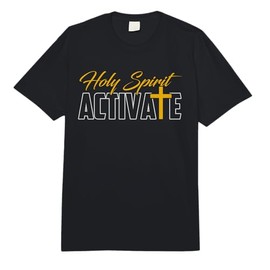 Funny Holy Spirit Activate | Religion | Christianity Comfort Colors Adult Heavyweight T-Shirt
