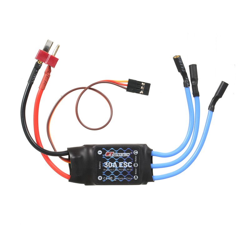 GTSKYTENRC 2-4S 30A Brushless ESC Motor Speed Controller Remote Control