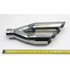 Unbranded Exhaust Tip 3.00 Inlet 3.50 Dual Outlet 18.00 LongWDSW350018