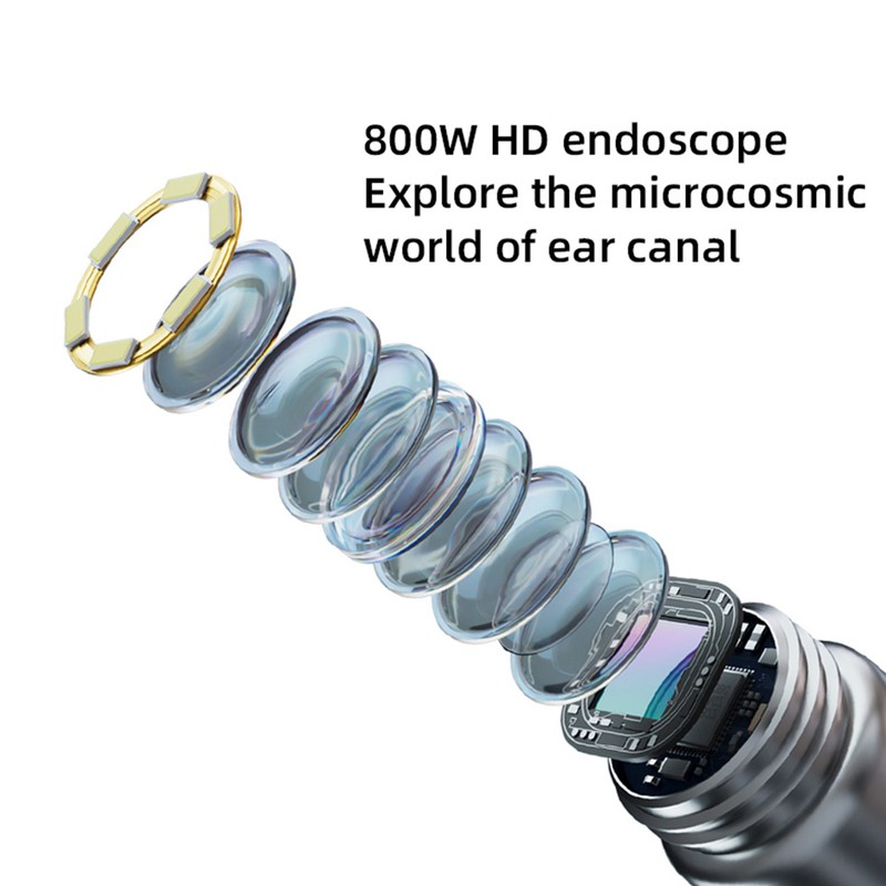Ear Wax Removal Tool with 1080P Camera Wireless Connected 6