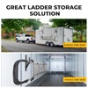 BougeRV Side Mount Trailer Ladder Rack, 4 Racks Heavy Duty