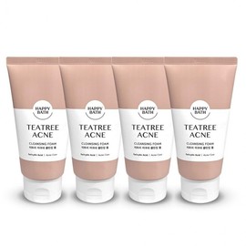 Happy Bath Tea Tree Acne Trouble Cleansing Foam 150g x 4