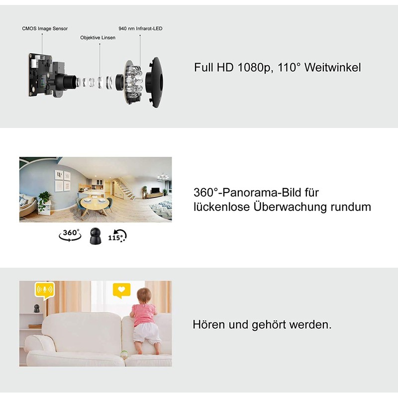 HiKam Q8 Surveillance Camera with App & Support – Data