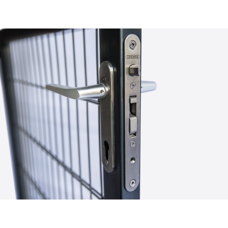 Locinox Mortise Lock with 35 mm Mandrel Size Aluminium/Wood