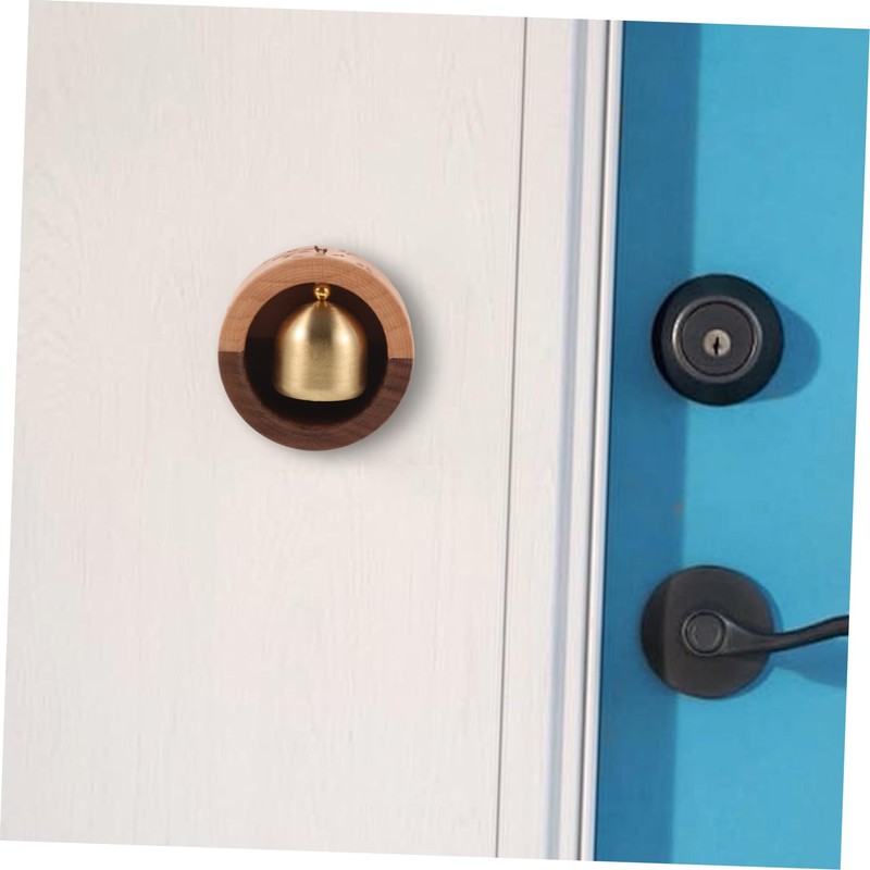 Levemolo Brass Wooden Door Bell Magnetic Attaching Door Chime Home