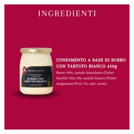 Stefania Calugi - 450g Condimento a Base di Burro con Tartufo 3% - Pronto all’Uso - Gluten Free - Made in Italy