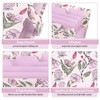 SKYDUE Accordion File Organizer, Floral Expanding File Folders with 5