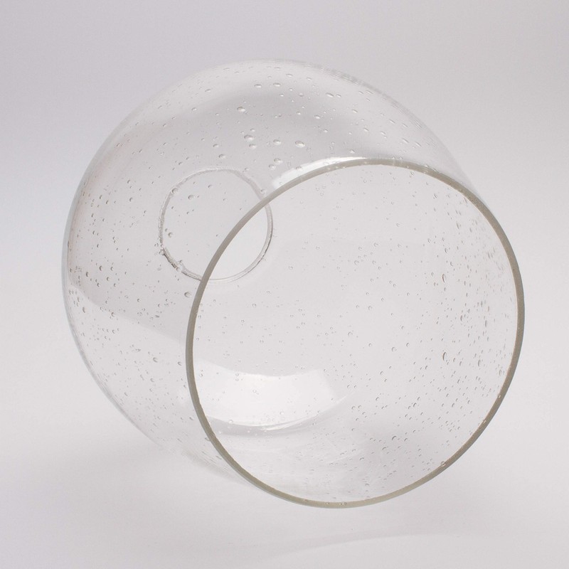 Seeded Bubble Glass Lamp Shade, LEDupdates 3 Pack Oversize Clear