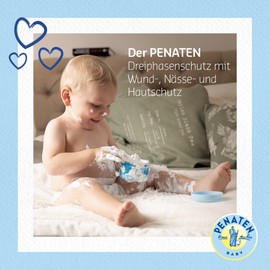 Penaten Creme (6x50 ml), Baby Wundschutzcreme mit Nässeschutz & Hautschutz, schützt sofort zarte Babyhaut mit Panthenol & beruhigt