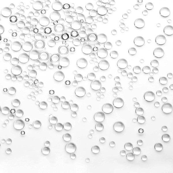 ASTER Pack of 700 Clear Dew Drops Water Drops Embellishments Clear Dewdrop Resin Round Dew Drops Resin Beads for DIY Scrapbooking Crafts Card Making Decor Accessories (Dew)