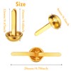 EuTengHao 700Pcs Brass Fasteners Scrapbooking Brads Round Head Brass Plated