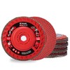 EZARC Flap Discs 80 Grit, 4-1/2" x 7/8" Ceramic Grain